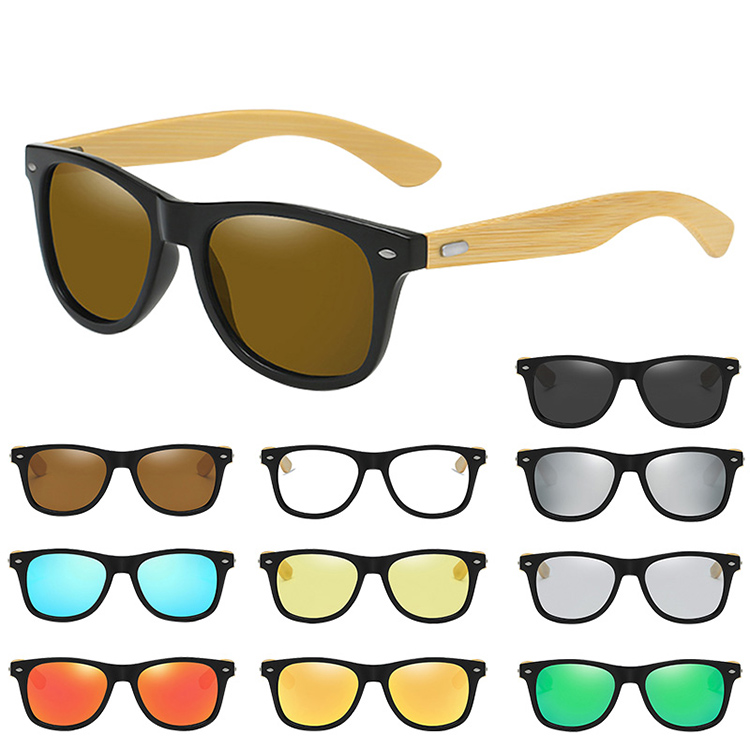 Bamboo leg polarized sunglasses