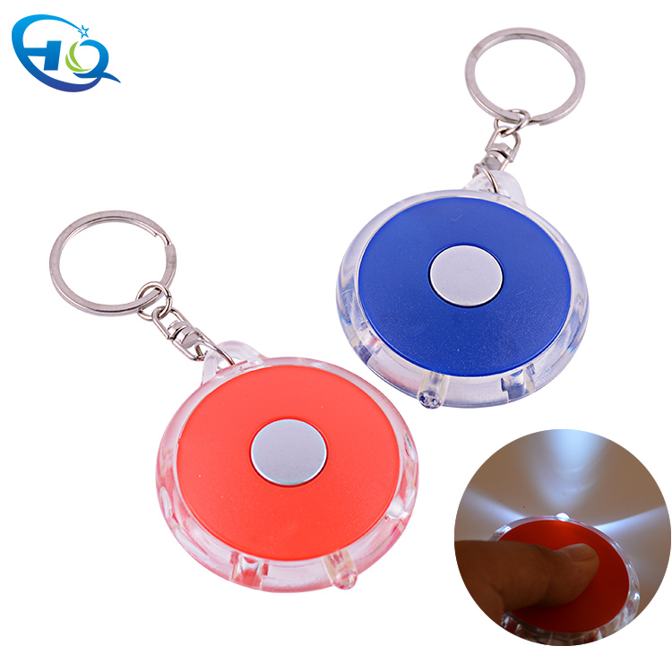 Round luminous keychain