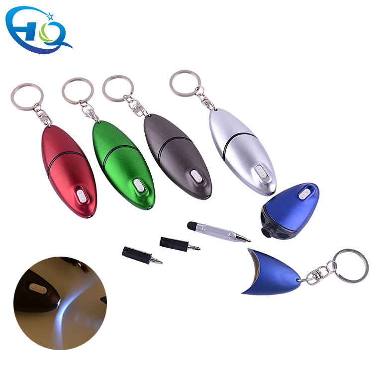 Multifunctional ballpoint pen keychain