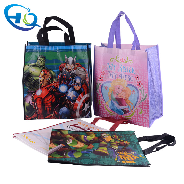 Non-woven bag w/full color transfer printing.   HQ-20545