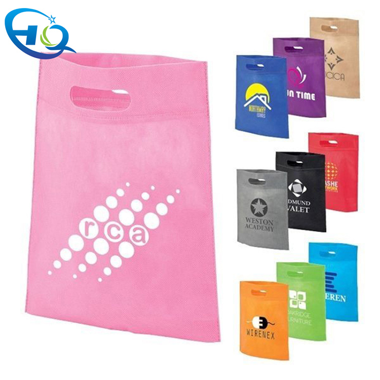 Non-woven folding portable tote bag HQ-1127