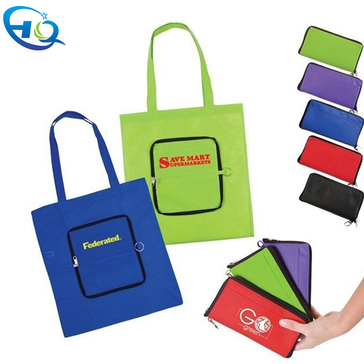 Folding non-woven shopping bag HQ-1135