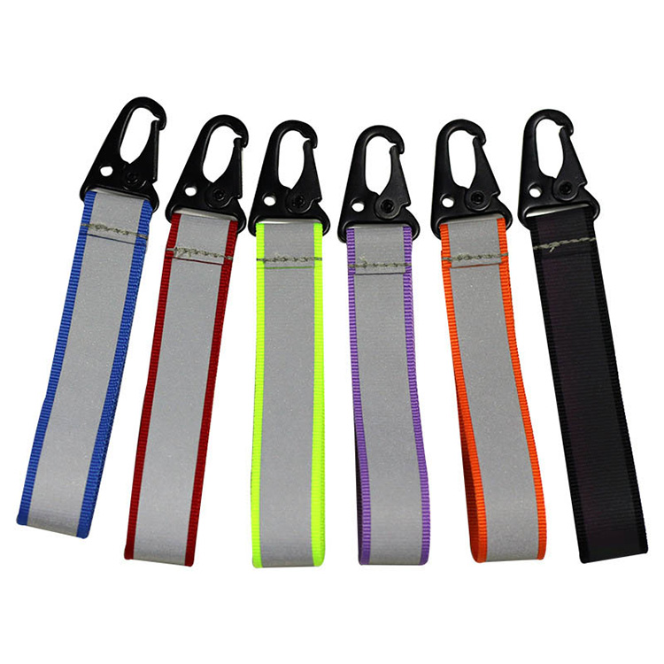 Transparent laser reflective effect mobile phone lanyard