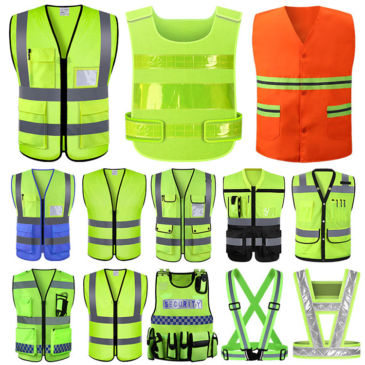 Reflekterende Vest Vest Safety Clothes Sanitation Reflekterende ve