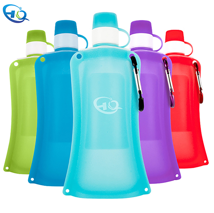 Silicone folding water bottle