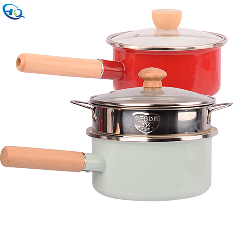 Enamel milk pan  HQ-2875