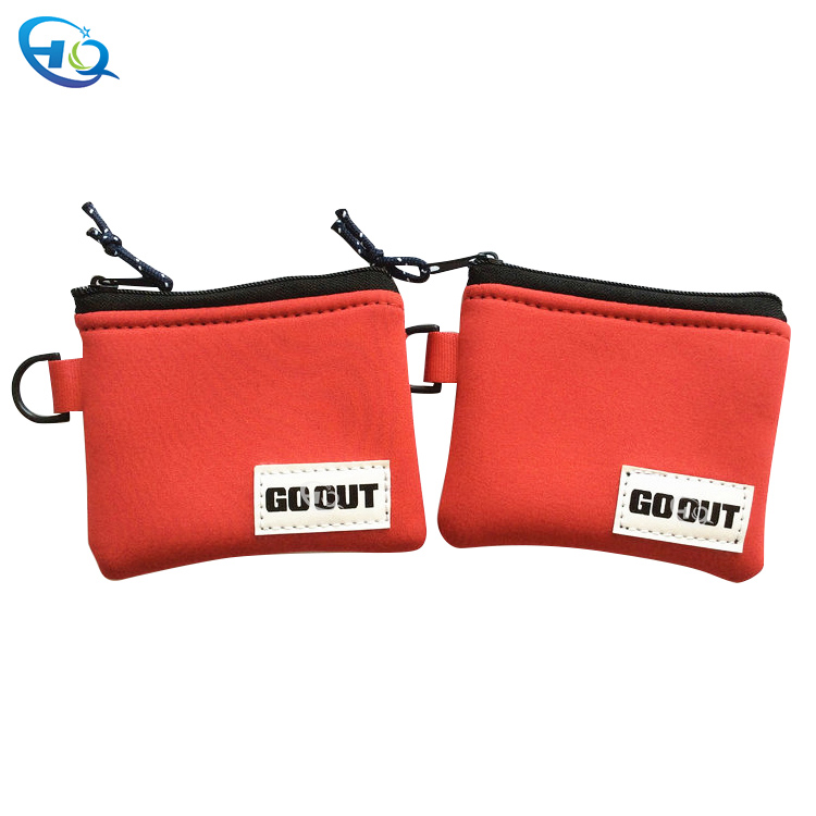 Neoprene Zip Pouch with Key Holder